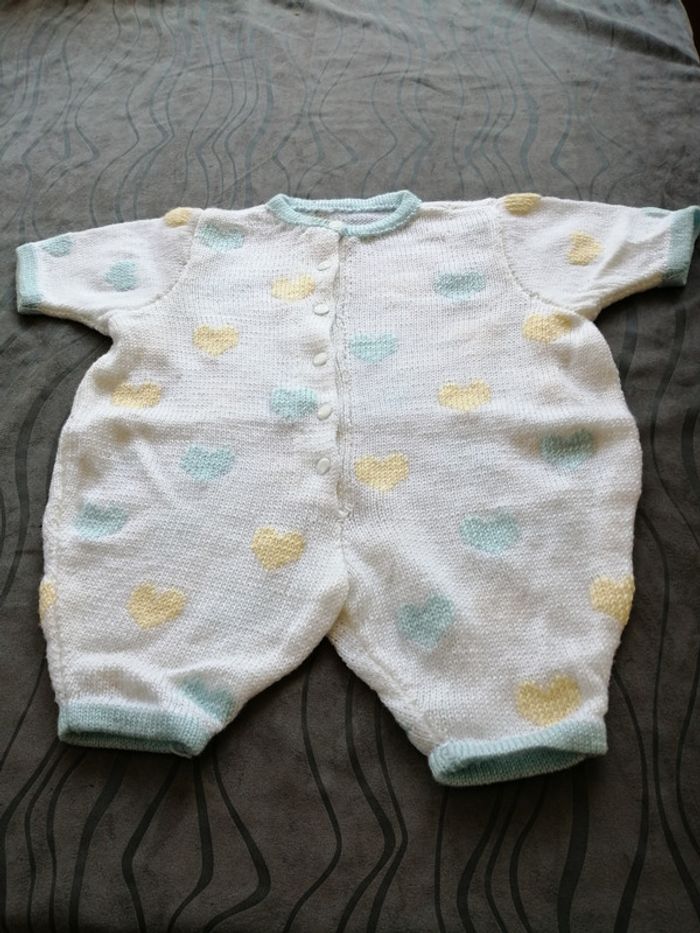 Combishort 3 mois fait main