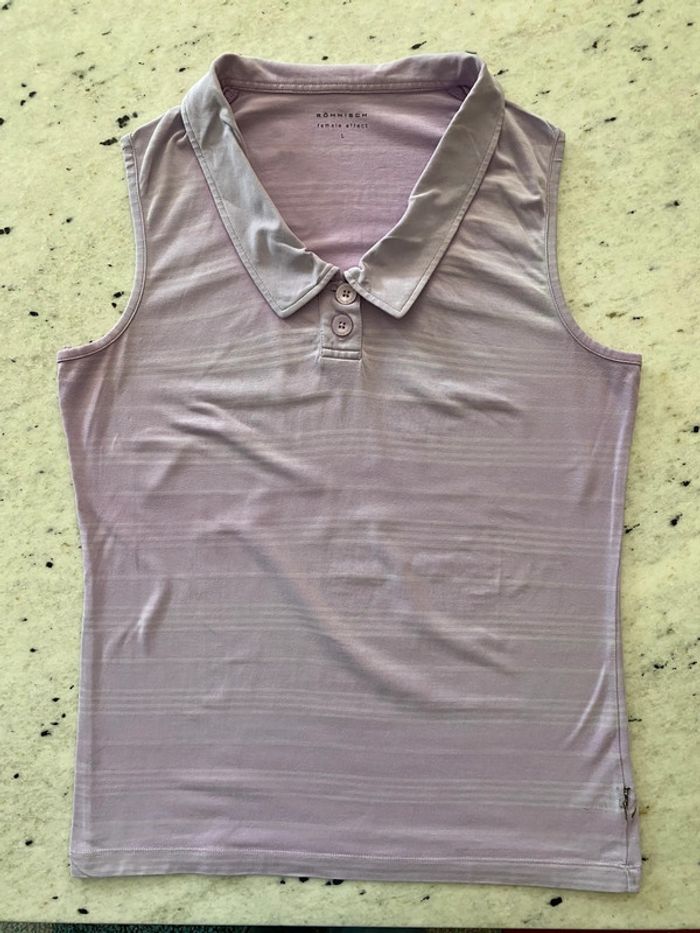 Polo violet rayé Rohnisch L - photo numéro 7