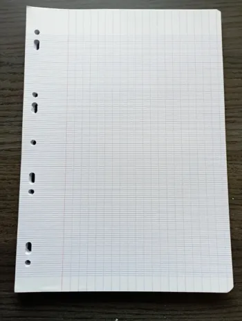 Lot feuilles simples A4 grands carreaux perforées