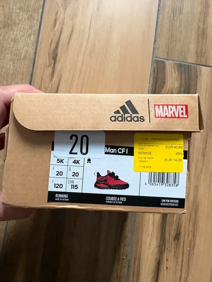 Baskets adidas Spiderman 20 - photo numéro 3