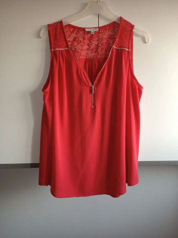 Blouse fluide rouge, 44