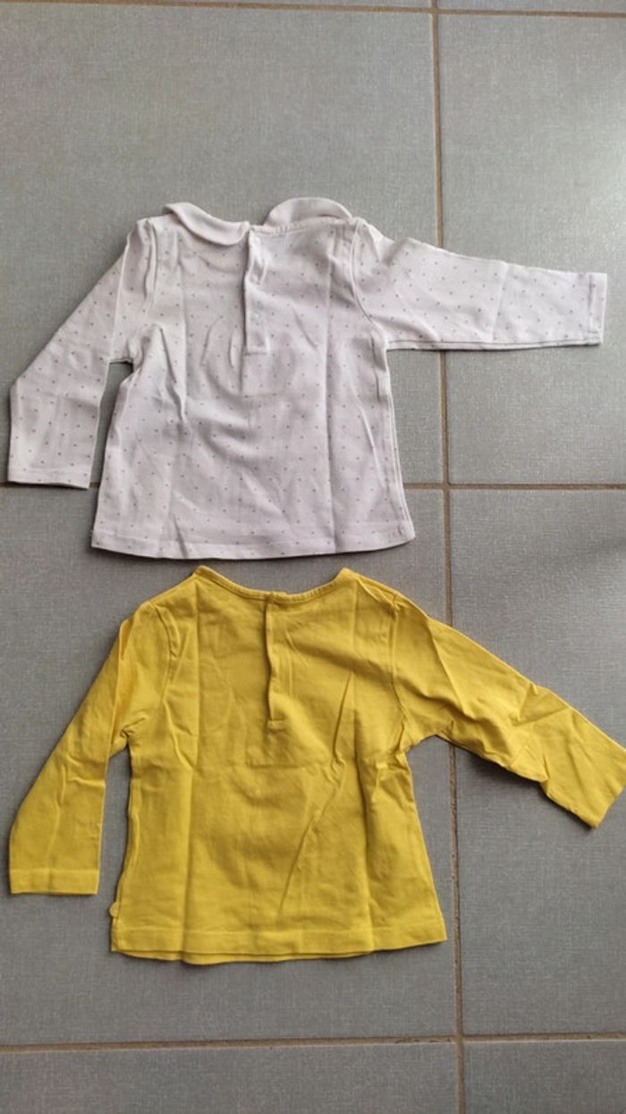 Lot de 2 t-shirts ML Obaibi T.12M - photo numéro 3