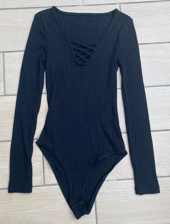 Haut / body manches longues noir - 34/36