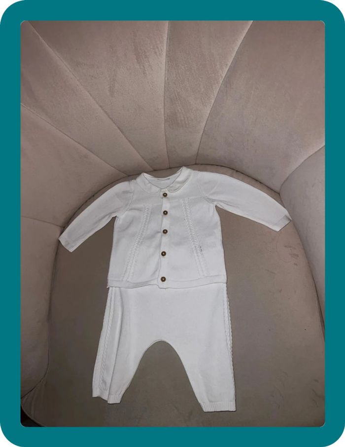 Ensemble maille col Claudine mixte 3-6mois - Nextbaby - photo numéro 4