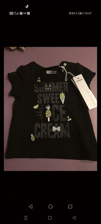 T shirt 3 mois ikks neuf