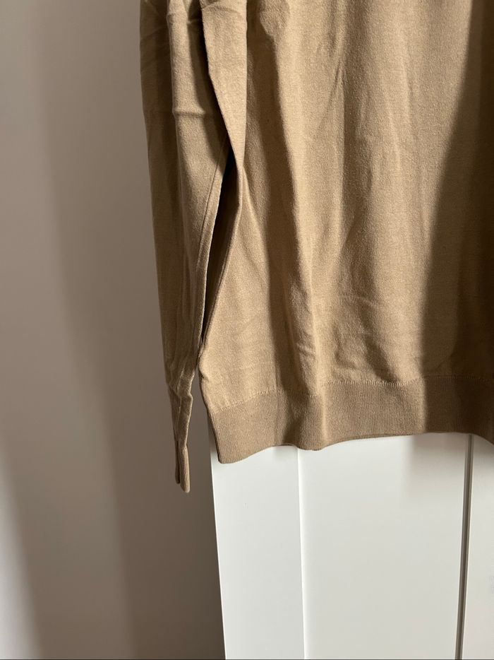 Pull col roulé beige uni Homme Bizzbee Taille XL - photo numéro 2