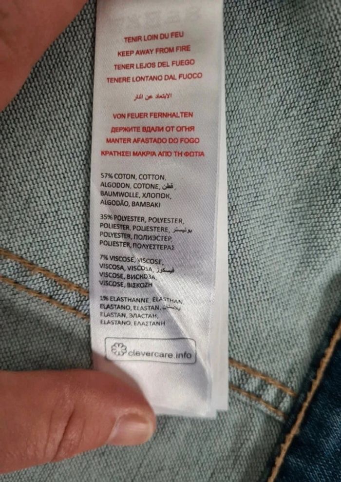 Veste neuve en jean's taille 3 ans 98cm - photo numéro 7