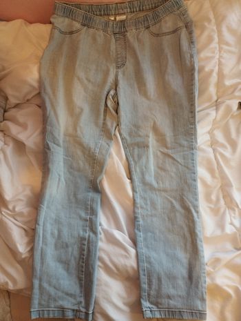 2 jean a taille élastique 