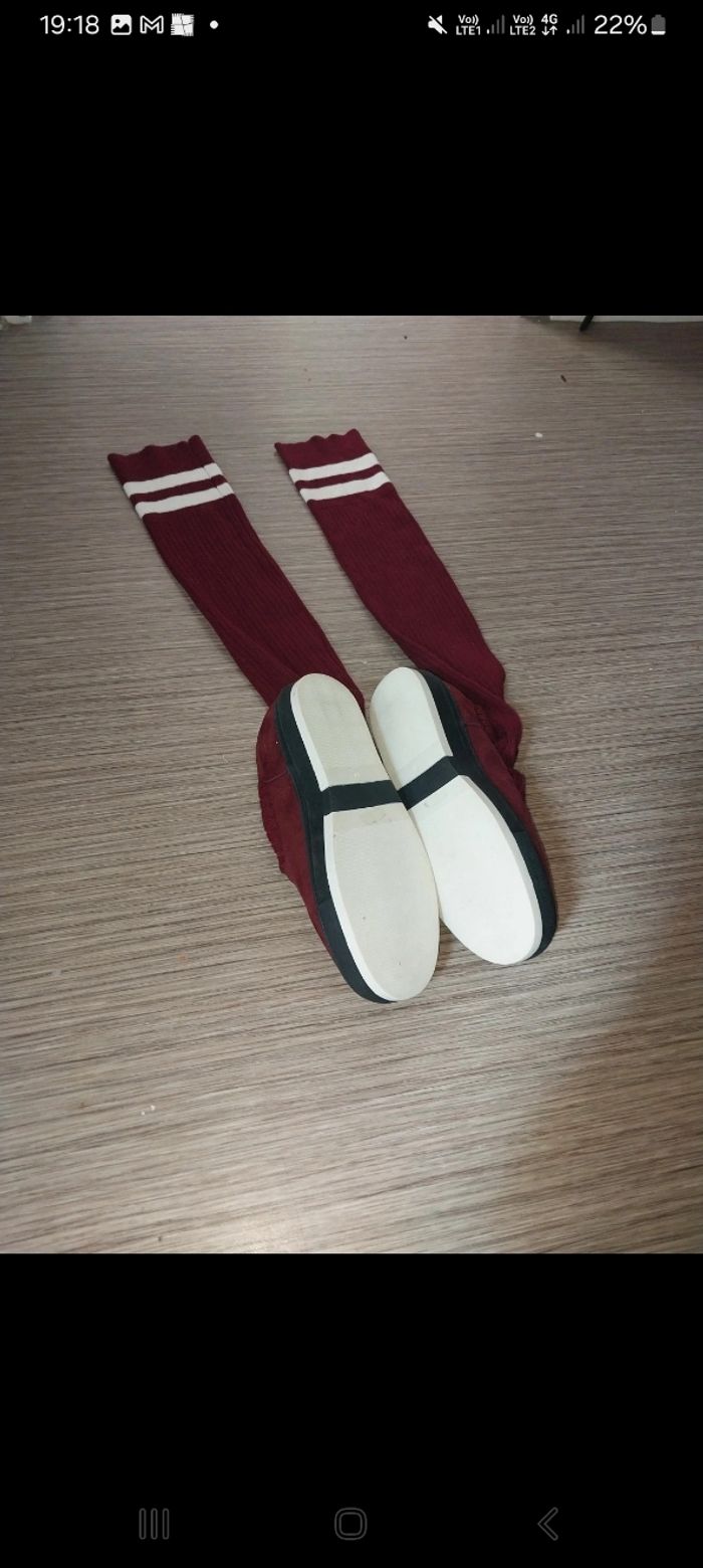 Bottes bordeaux T 40.5 - photo numéro 3