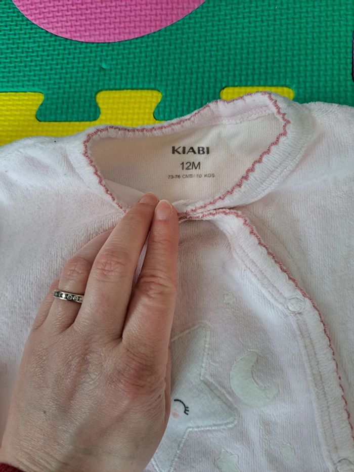 Lot 4 pyjamas velours 12m - photo numéro 9