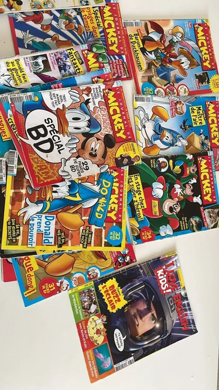 Lot de 15 magazines “Le Journal de Mickey” + 2 offerts + 1 “I Love English Kids” - photo numéro 2