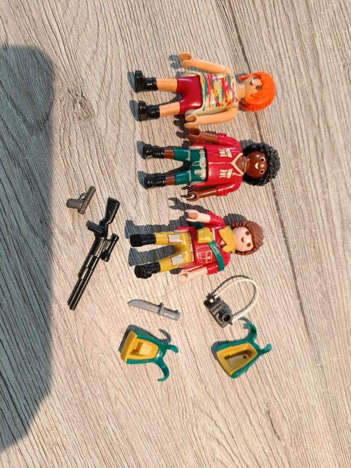 Personnages Playmobil 9429 explorateurs dinosaure lot