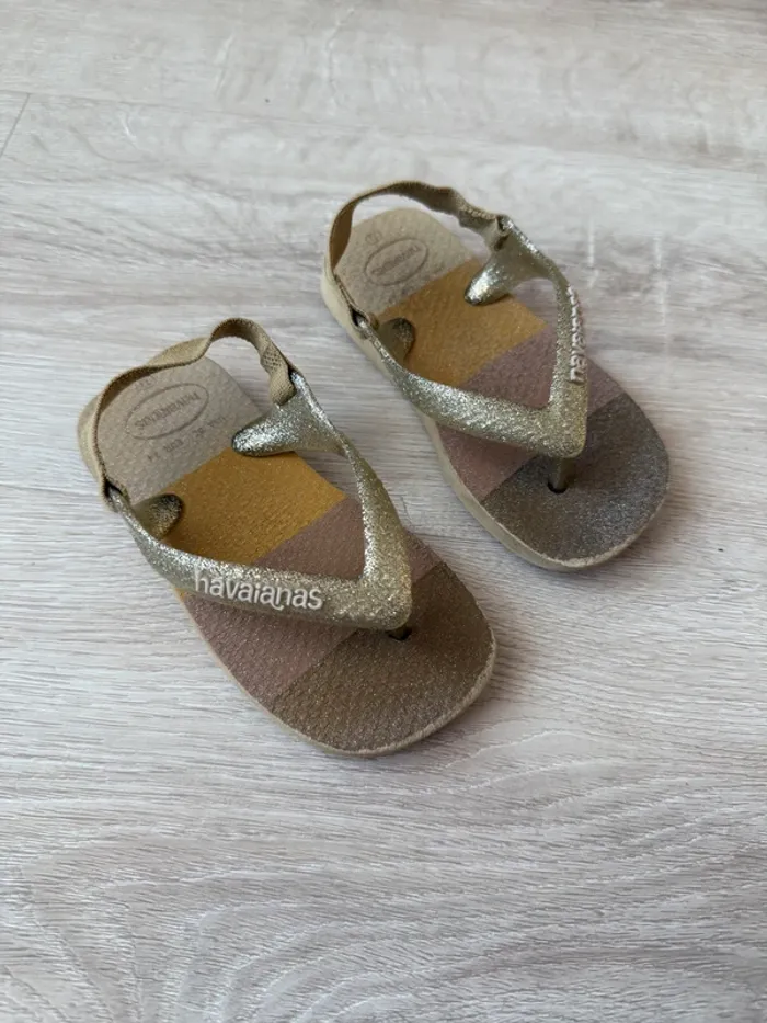 Claquettes tongs pailletées
