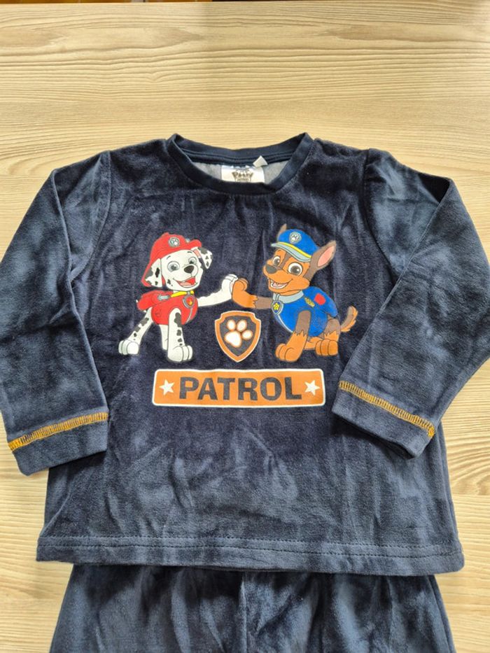 Pyjama 2 pièces velours "Pat Patrouille" 3ans - photo numéro 3
