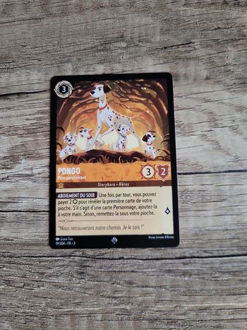 Carte Lorcana Pongo super rare
