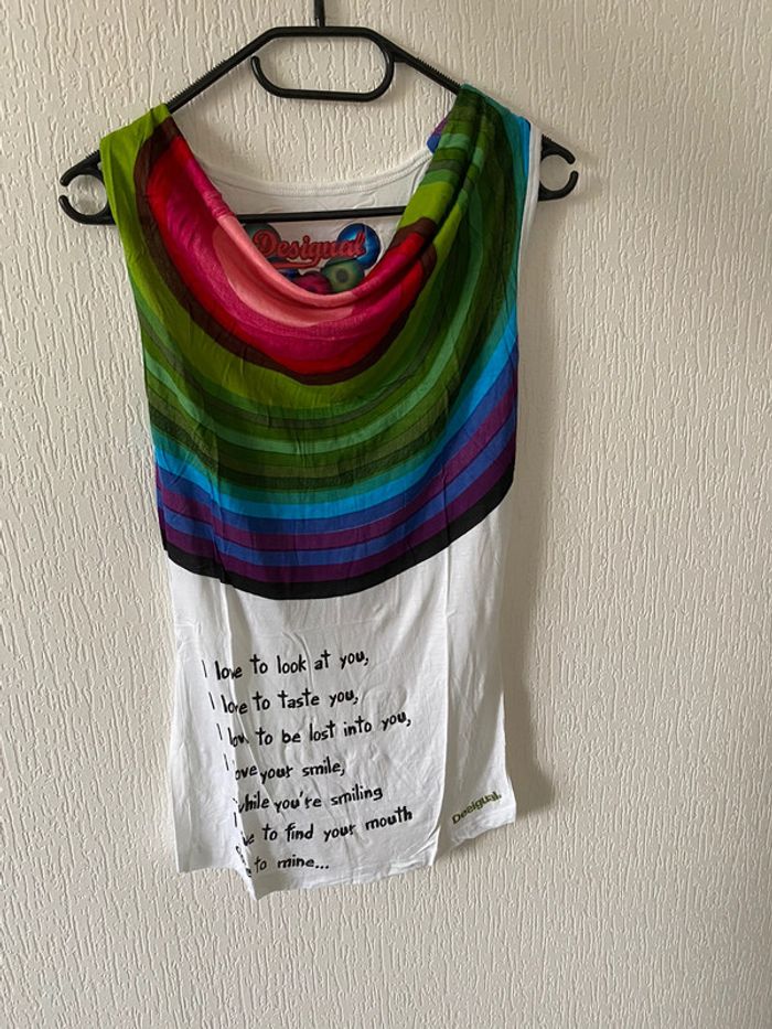 Débardeur blanc Desigual