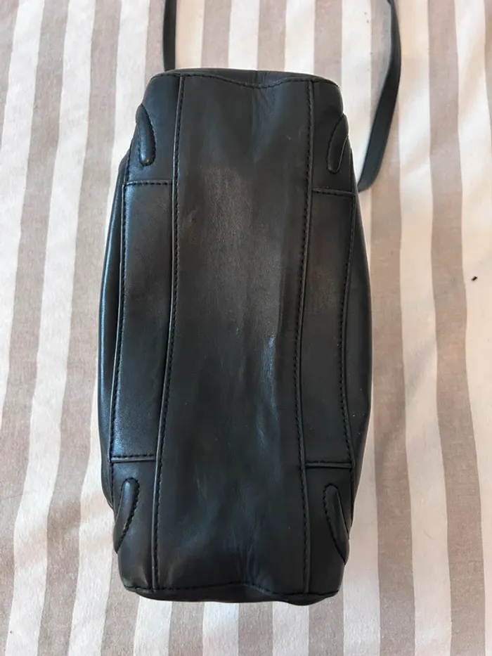 Sac noir Sonia Rykiel cuir noir - photo numéro 4