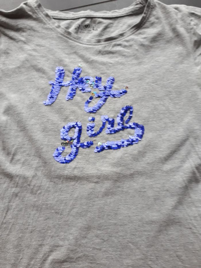 Tee-shirt Super U sequins 10 ans - photo numéro 3