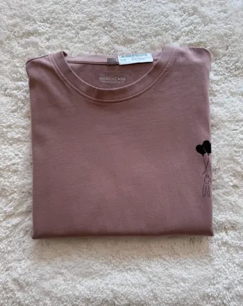 T-shirt rose Merchcode Love in the Air – Taille M – Unisexe - Neuf