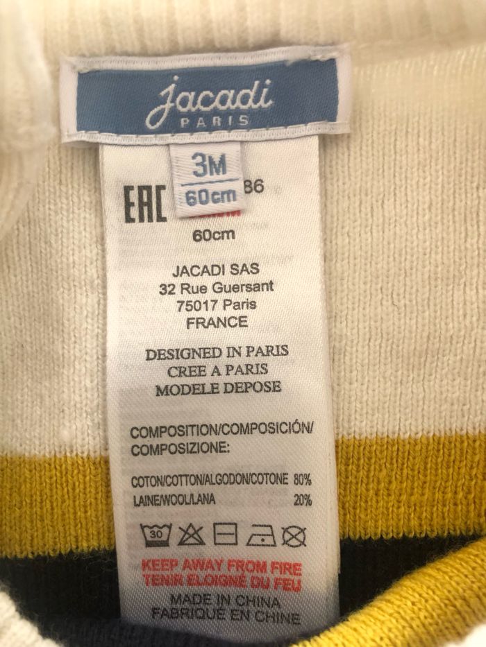 Ensemble Jacadi neuf 3 mois - photo numéro 2