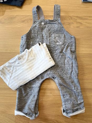 Salopette Sucre d’orge + t-shirt