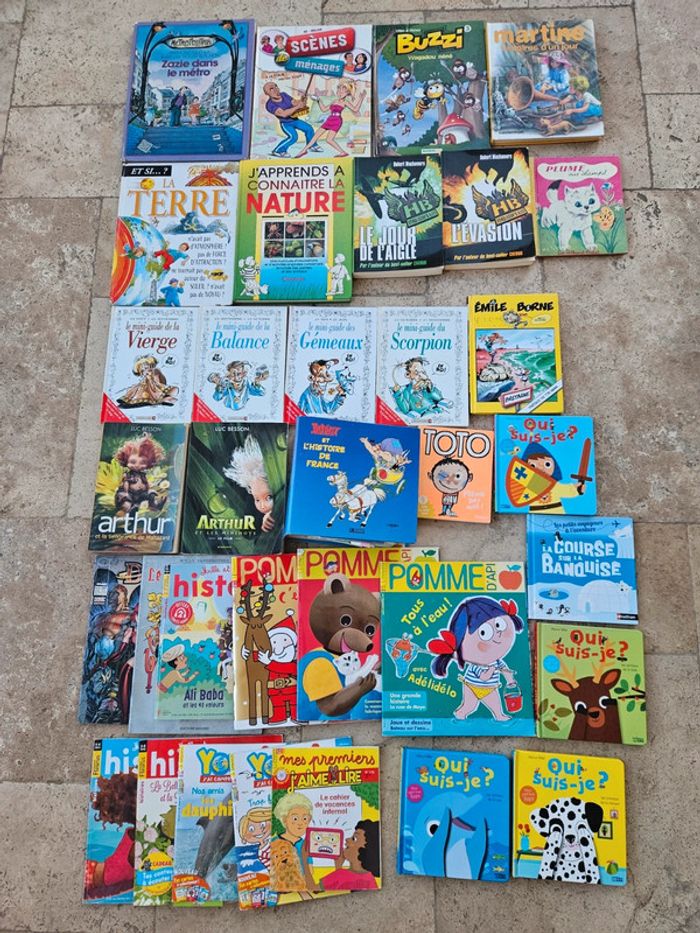 Lot 23 livres + 11 magazines enfant