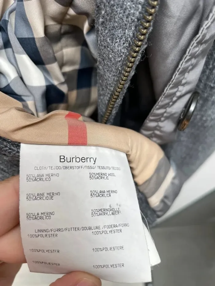Burberry Jacket Grey - Womens Size 40 / M - Made in Spain 🇪🇸 - photo numéro 8