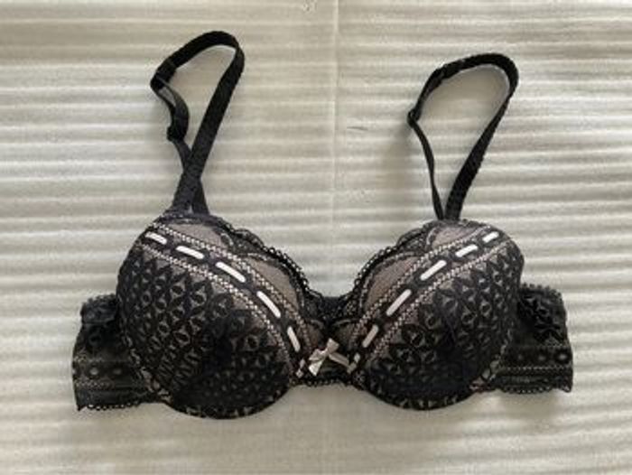 Soutien-gorge noir Rougegorge