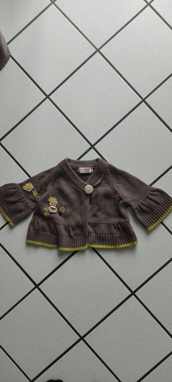 Gilet fille 3 mois La Compagnie des petits