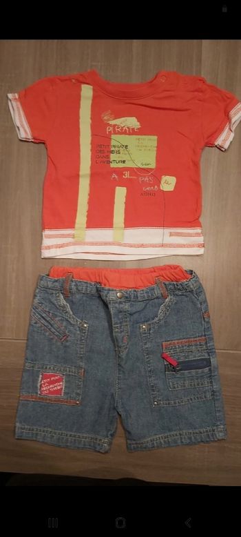 Ensemble mixte tee-shirt et short