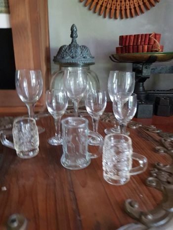 Lot de 9 petits verres