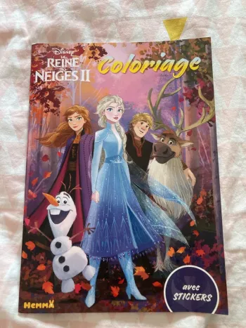 Cahier de coloriage reine de neiges II
