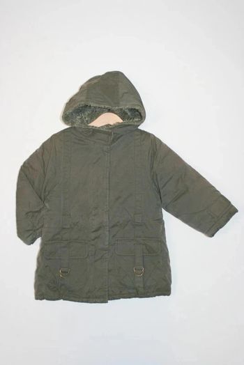 Parka kaki à capuche Catimini