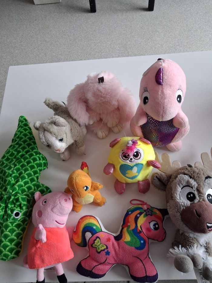 Lots de 9 peluches assorties - photo numéro 2
