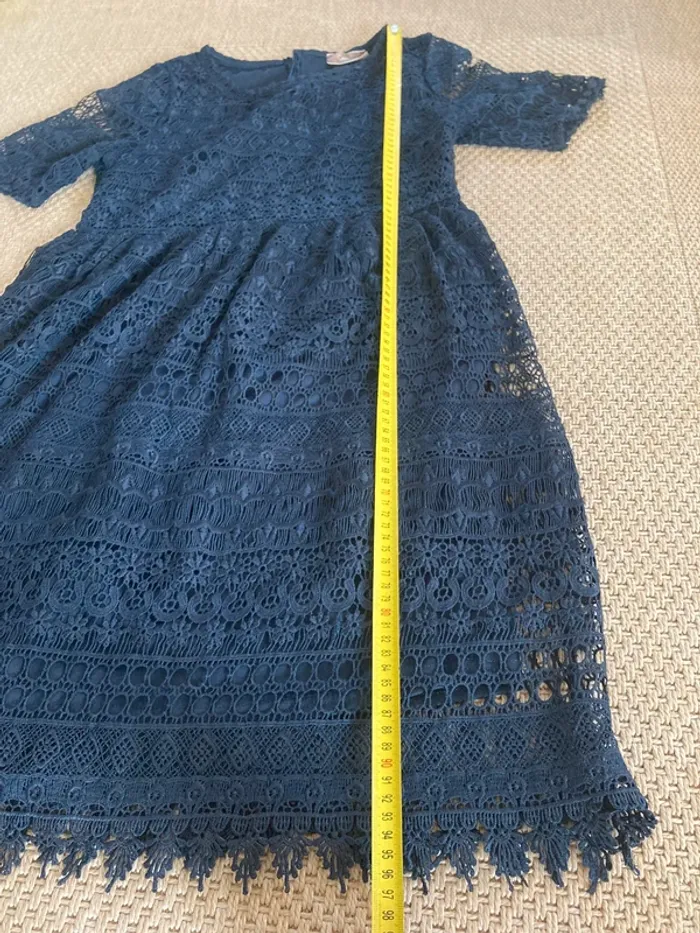 Robe bleue dentelle - photo numéro 11