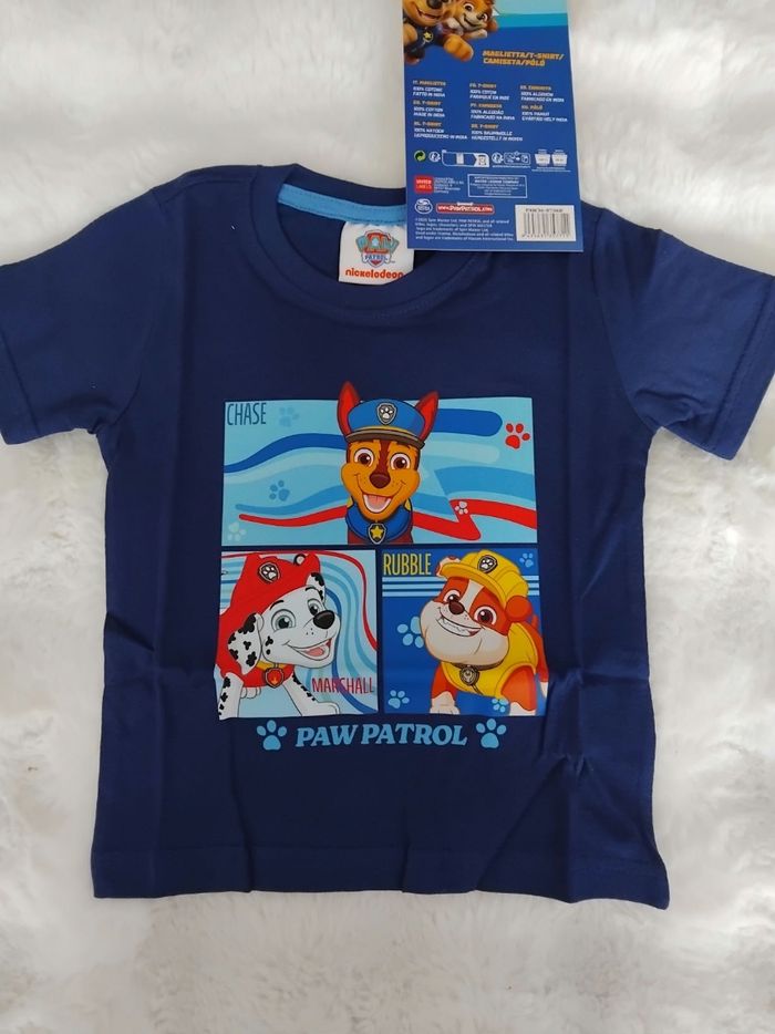 Tee-shirt garçon paw patrol neuf