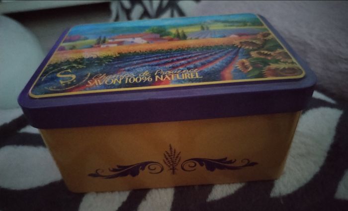 Jolie Boîte à savon Provence "Lavandafina" neuve - photo numéro 3