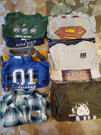 Lot vêtements garçon 24 mois hiver 