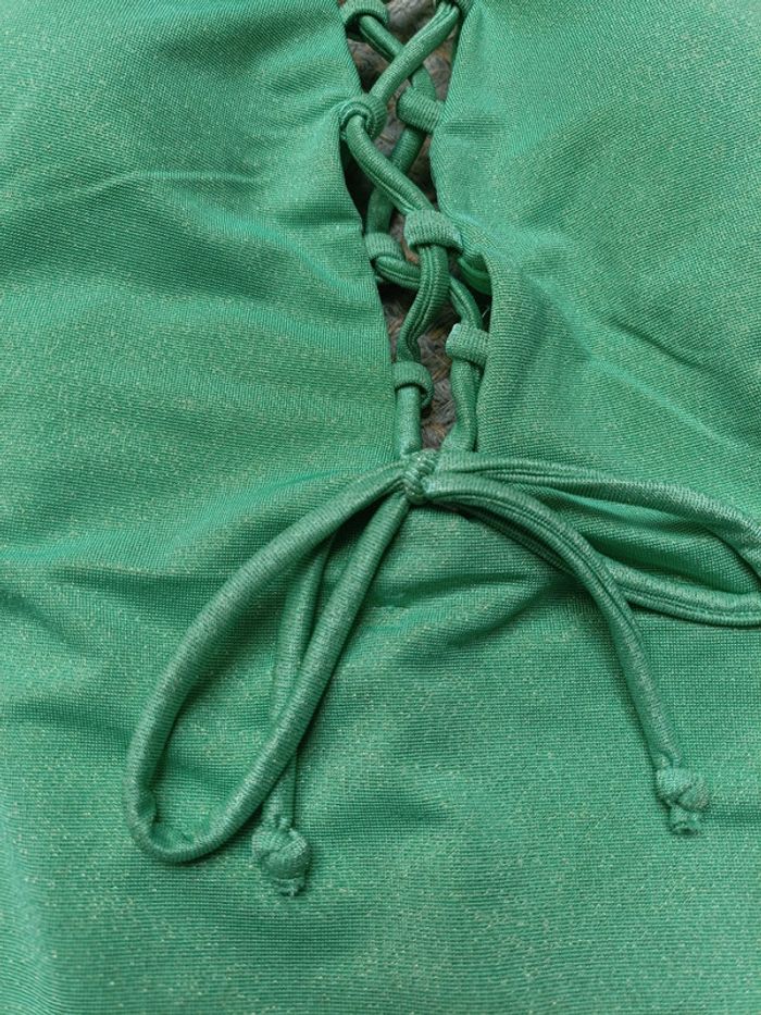 Maillot de bain neuf vert pailleté - photo numéro 3