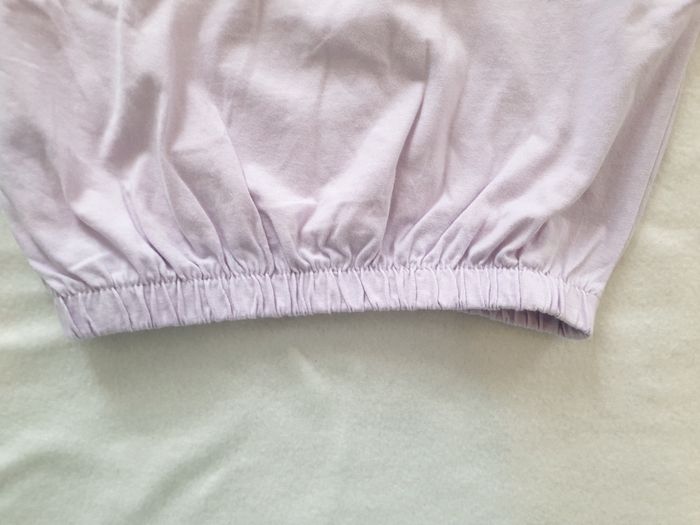 Tshirt oversize lila manches froufrous - T86 - Zara - photo numéro 3