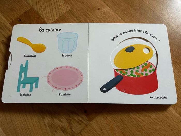 Livre enfant kididoc imagier de la maison à manipuler - photo numéro 3