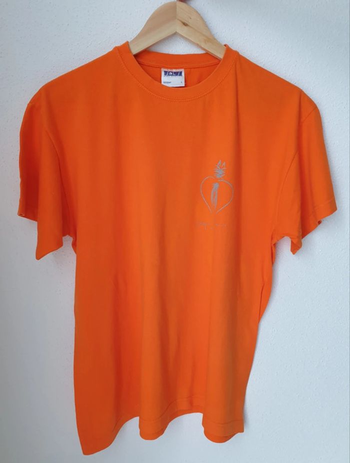 T shirt homme orange équi-thème orange