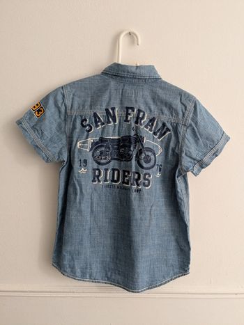 Chemise manches courtes 7 ans moto