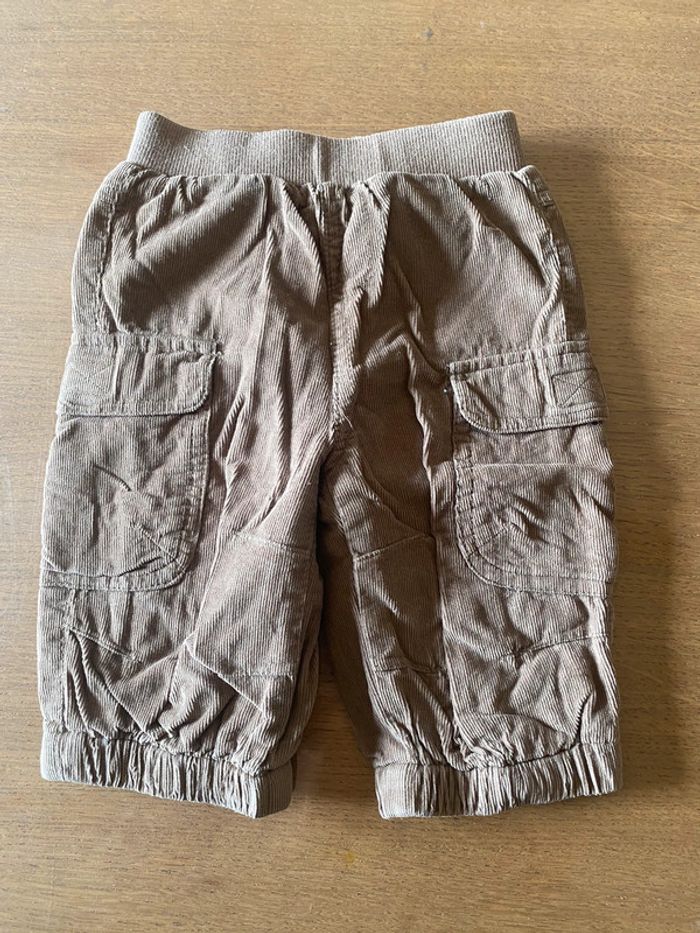 Pantalon marron velour