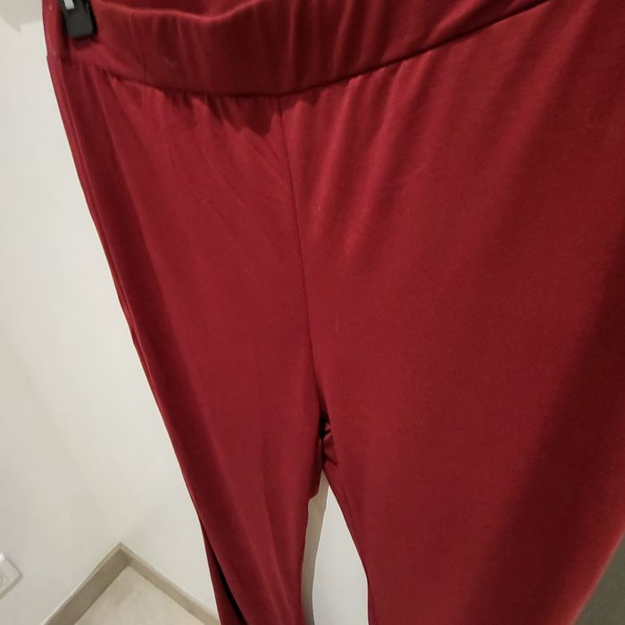 Pantalon femme bordeaux fluide en 44/46 - photo numéro 2