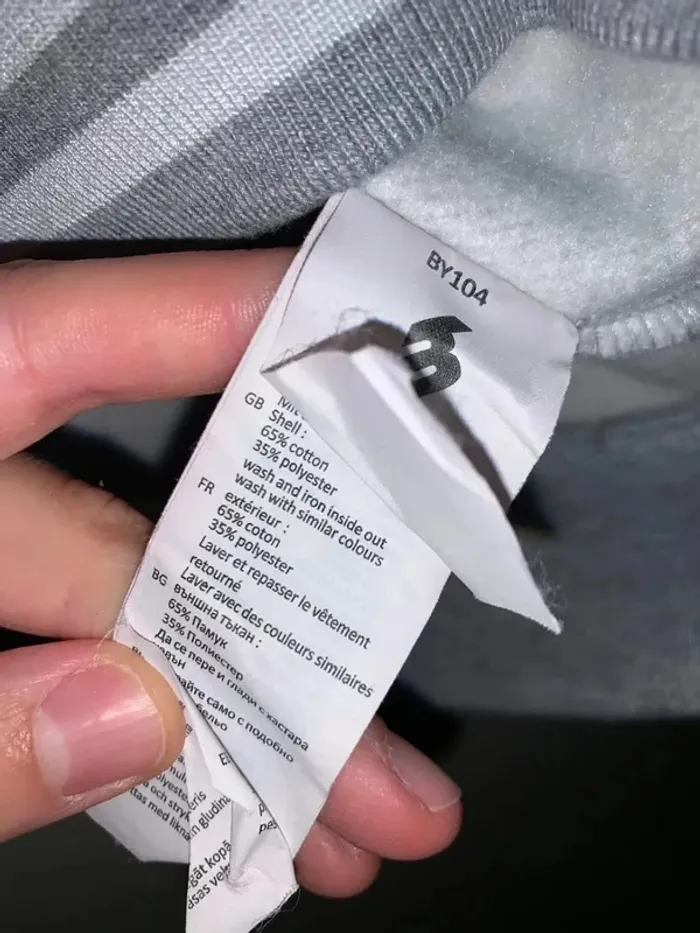 Pull à ras de cou gris homme taille S - photo numéro 6