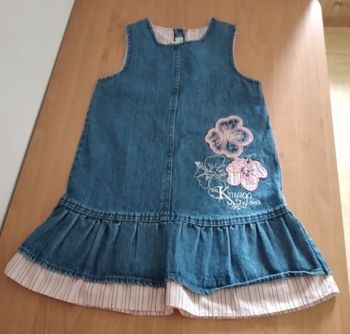 Robe sans manches en jeans 2 ans fille Kimbaloo