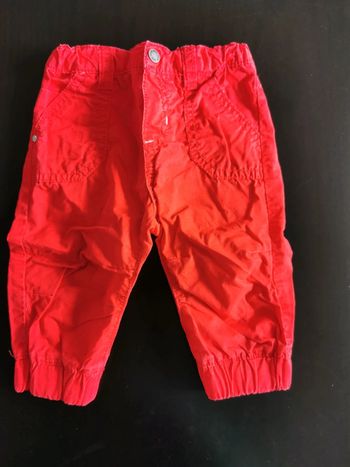 Pantalon rouge Obaïbi 6 mois