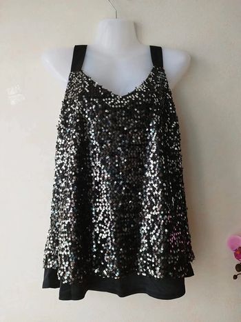 Top sans manches brillant