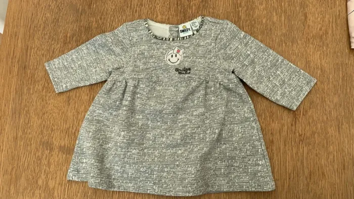 Robe grise fille 3 mois